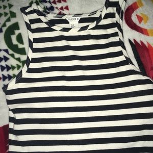 Forever 21 stripped crop top.